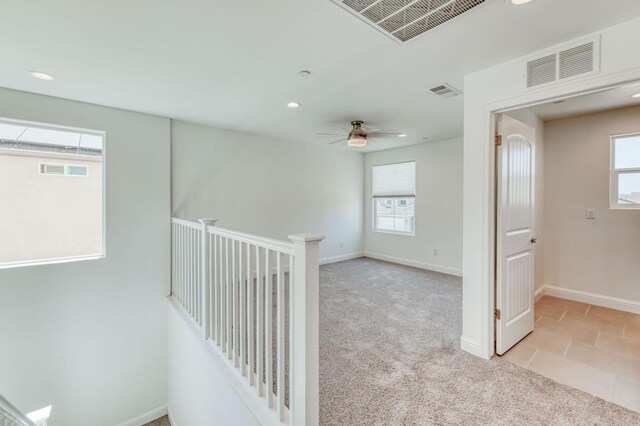 3923 Morris Ave, Clovis, CA 93619 - hall featuring baseboards, recessed lighting, and carpet floors