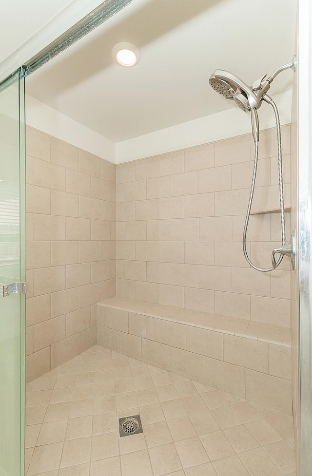 461 S Cascade Way, Madera, CA 93636 - full bath with a stall shower and tile patterned flooring