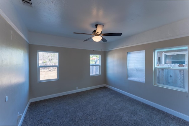 963 N Arthur Ave, Fresno, CA 93728 - unfurnished room featuring dark colored carpet and a ceiling fan