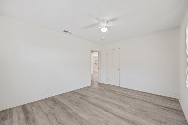 3919 E Butler, Fresno, CA 93702 - spare room with a ceiling fan and wood finished floors