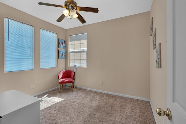 1085 Stanford Ave, Madera, CA 93637 - living area featuring ceiling fan and carpet