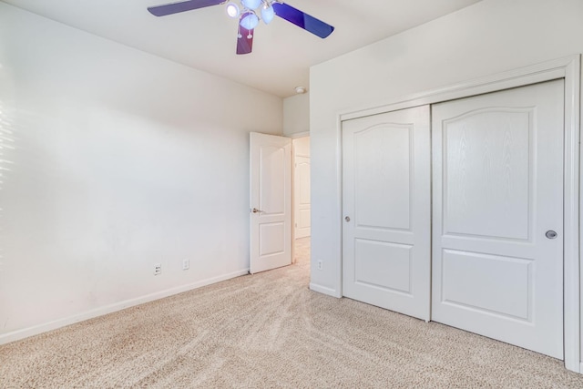 3202 Everglade Ave, Clovis, CA 93619 - unfurnished bedroom with carpet flooring, a closet, and a ceiling fan