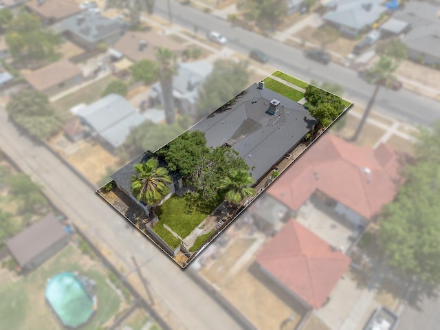 644 W Yale Ave, Fresno, CA 93705 - aerial view of property's location featuring property parcel outlined