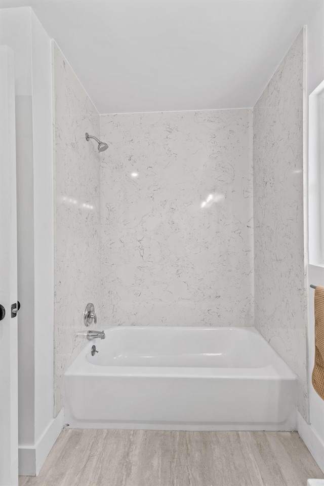 644 W Yale Ave, Fresno, CA 93705 - full bath with wood finished floors and washtub / shower combination