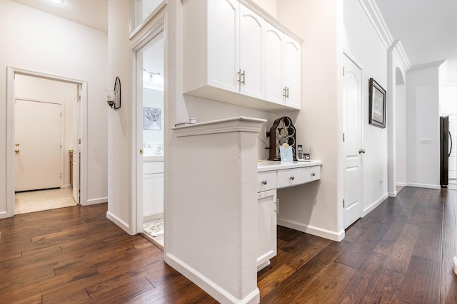 2549 Whiteash Ave, Clovis, CA 93619 - corridor featuring dark wood-style flooring and ornamental molding