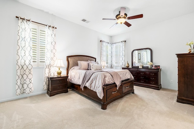 2549 Whiteash Ave, Clovis, CA 93619 - carpeted bedroom with baseboards and a ceiling fan