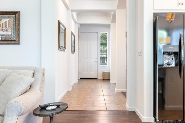 2549 Whiteash Ave, Clovis, CA 93619 - hall featuring crown molding and wood finished floors