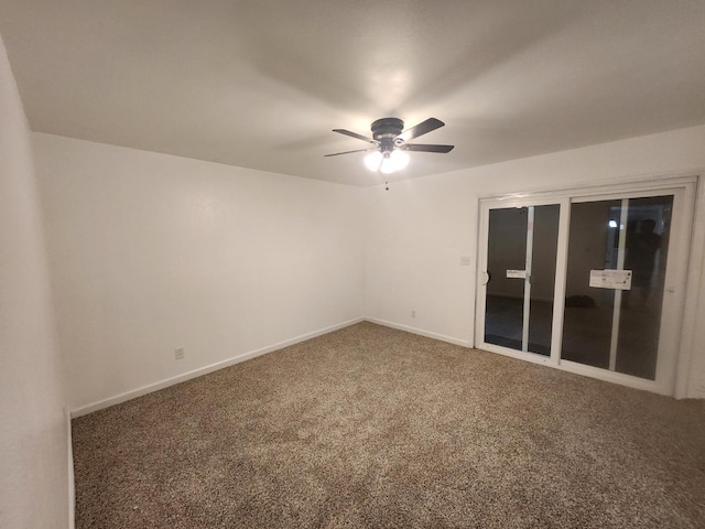 6536 N Tracy Ave, Fresno, CA 93722 - empty room featuring a ceiling fan and carpet floors