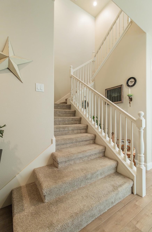 2047 Menlo Ave, Clovis, CA 93611 - stairs featuring wood finished floors and baseboards