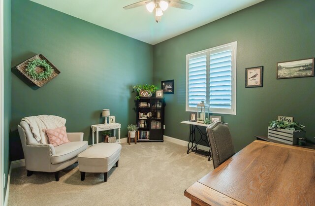 2047 Menlo Ave, Clovis, CA 93611 - carpeted office with ceiling fan and baseboards