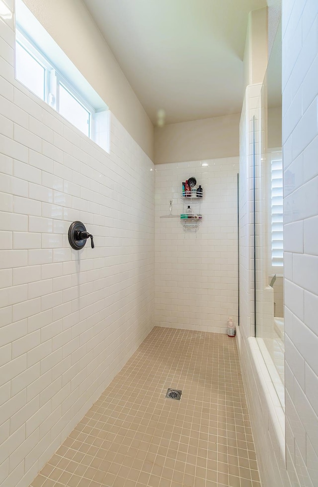 2047 Menlo Ave, Clovis, CA 93611 - full bathroom with tiled shower and tile patterned flooring
