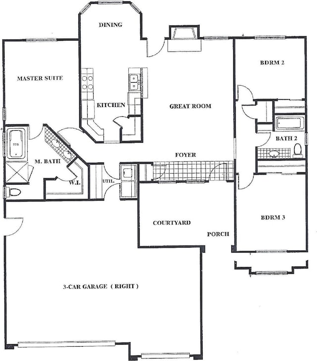 10643 N Tea Party Ln, Fresno, CA 93730 - view of property floor plan