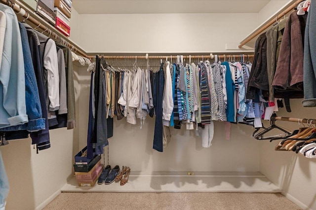 5532 N El Adobe Dr, Fresno, CA 93711 - walk in closet with carpet floors