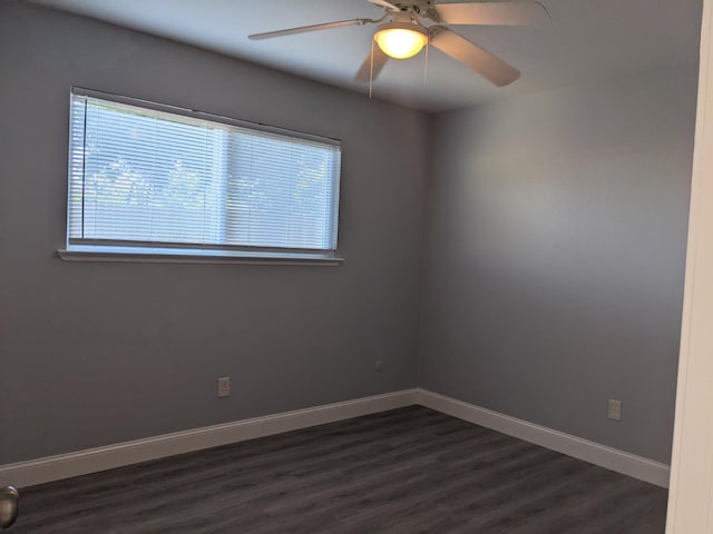 1468 Browning Ave, Clovis, CA 93611 - unfurnished room featuring dark wood-type flooring and a ceiling fan