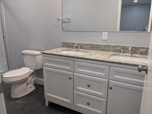 1468 Browning Ave, Clovis, CA 93611 - bathroom with double vanity and a shower