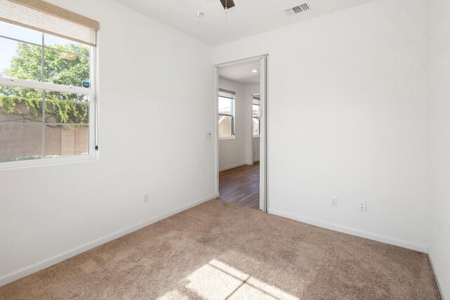 17 Medieval, Merced, CA 95341 - carpeted empty room featuring baseboards and ceiling fan