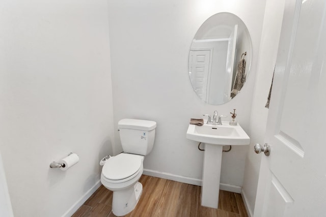 17 Medieval, Merced, CA 95341 - half bath featuring wood finished floors and toilet