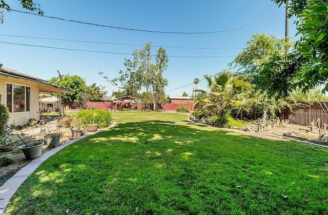 5432 E Swift Ave, Fresno, CA 93727 - fenced backyard featuring a vegetable garden