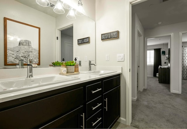 2018 Catherine Ave Unit 2043S, Sanger, CA 93657 - full bathroom with double vanity and baseboards