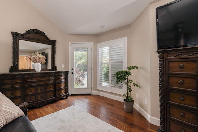 1199 E Cole Ave, Fresno, CA 93720 - bedroom with access to exterior and hardwood / wood-style floors