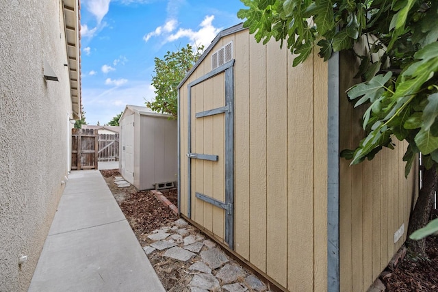 2540 E Seeger Ave, Visalia, CA 93292 - view of property exterior with a storage shed