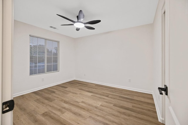 2540 E Seeger Ave, Visalia, CA 93292 - unfurnished room featuring ceiling fan and wood finished floors