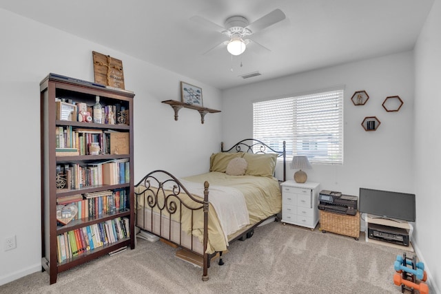 1961 Oak Ln, Clovis, CA 93611 - carpeted bedroom with a ceiling fan