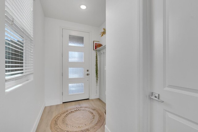 1961 Oak Ln, Clovis, CA 93611 - entryway featuring light wood finished floors and healthy amount of natural light