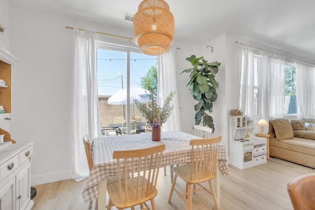 1961 Oak Ln, Clovis, CA 93611 - dining space featuring light wood-type flooring and baseboards