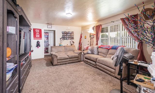 2004 E Clinton Ave, Fresno, CA 93703 - living area featuring carpet floors