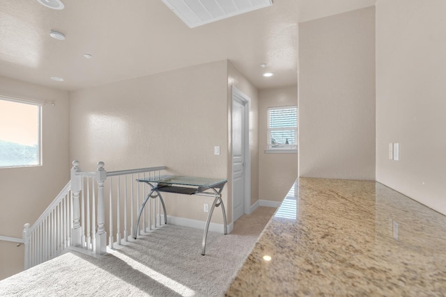 3017 W Oleander Ave, Fresno, CA 93706 - hall with an upstairs landing and carpet