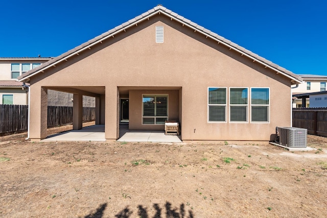 3430 Hermosa Ave, Clovis, CA 93619 - rear view of property with a fenced backyard, a patio area, and stucco siding