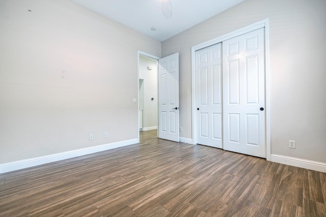 1552 N Gateway Ave, Clovis, CA 93619 - unfurnished bedroom with wood finished floors and a closet