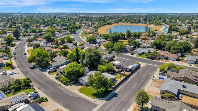 1448 Ashcroft Ave, Clovis, CA 93611 - aerial perspective of suburban area with a large body of water