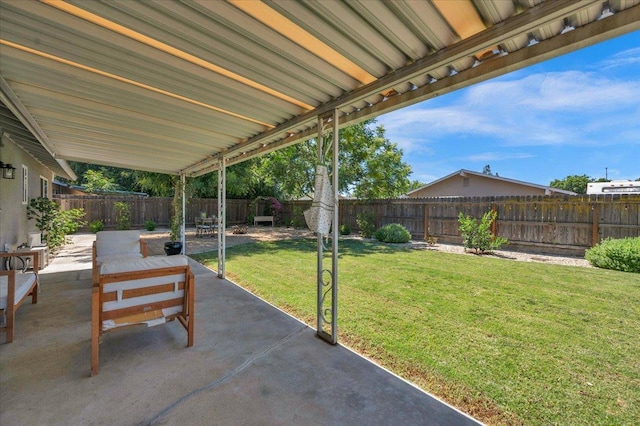 1448 Ashcroft Ave, Clovis, CA 93611 - fenced backyard featuring a patio area