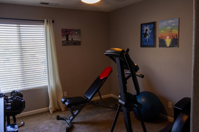 2457 Carson Ave, Clovis, CA 93611 - workout room with carpet and baseboards