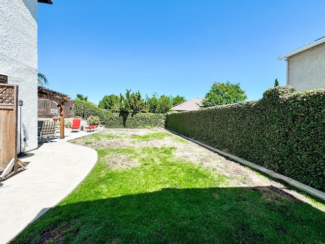 2457 Carson Ave, Clovis, CA 93611 - fenced backyard featuring a patio area