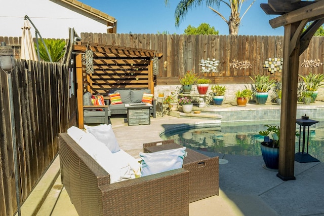 2457 Carson Ave, Clovis, CA 93611 - view of patio featuring an outdoor hangout area