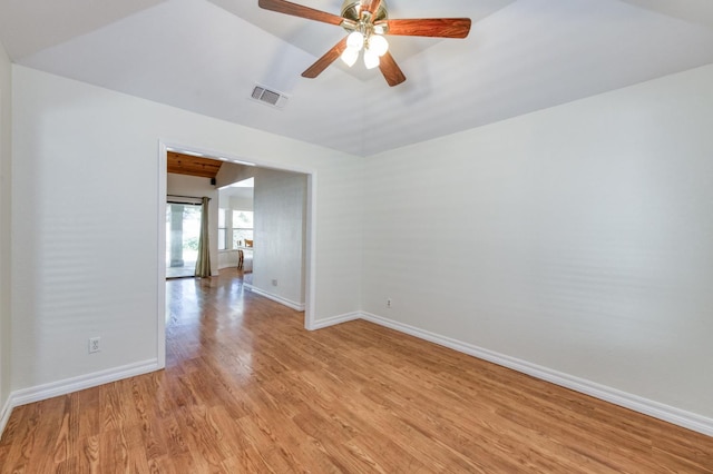 689 E Pintail Cir, Fresno, CA 93730 - spare room featuring light wood finished floors and ceiling fan