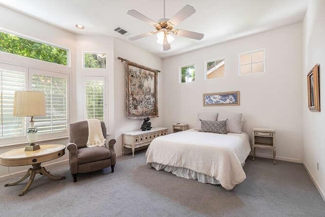 5214 N Via Trevi, Fresno, CA 93711 - carpeted bedroom with ceiling fan and baseboards