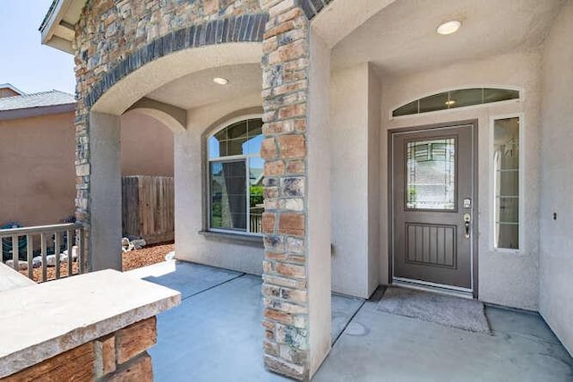2166 Junipero Ave, Clovis, CA 93619 - property entrance featuring stucco siding and stone siding