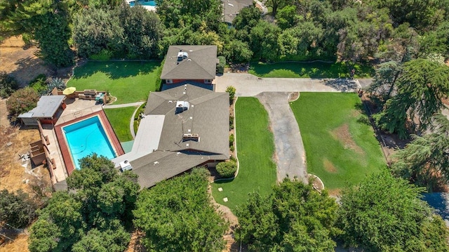 5481 E Geary St, Fresno, CA 93727 - bird's eye view of a pool