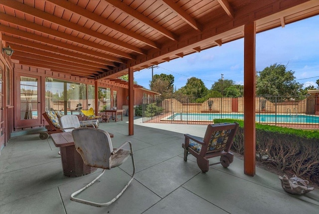 5481 E Geary St, Fresno, CA 93727 - fenced backyard featuring a patio area