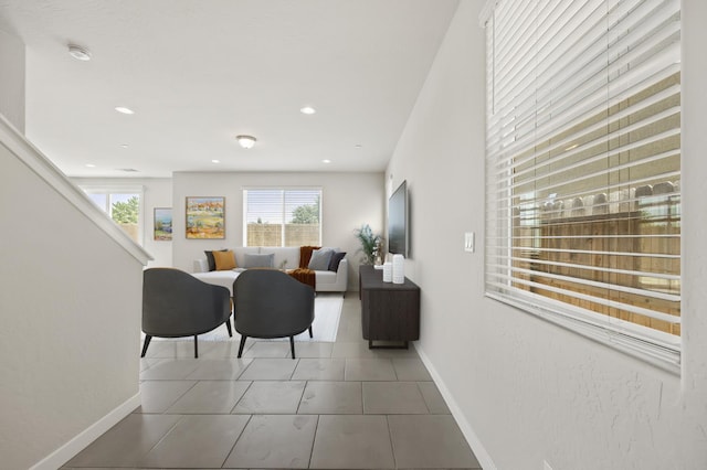 834 Amanecer Ave, Clovis, CA 93619 - tiled dining space with baseboards and recessed lighting