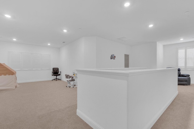 6569 E Lyell Ave, Fresno, CA 93727 - corridor with light carpet and recessed lighting