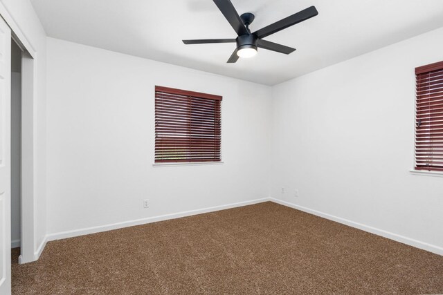 5227 E Florence Ave, Fresno, CA 93727 - carpeted empty room featuring a ceiling fan and baseboards