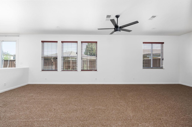 5227 E Florence Ave, Fresno, CA 93727 - carpeted spare room with a ceiling fan and baseboards