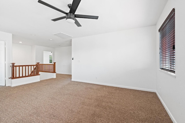 5227 E Florence Ave, Fresno, CA 93727 - carpeted spare room with plenty of natural light and a ceiling fan