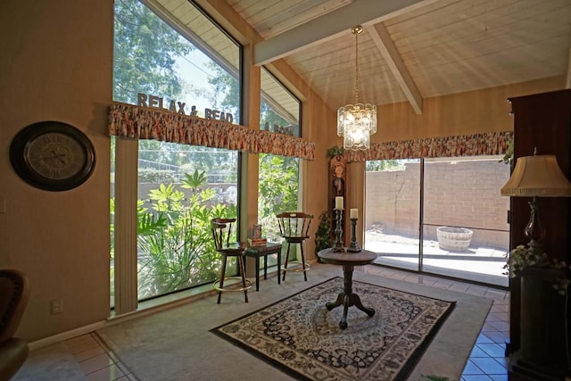 5513 N El Adobe Dr, Fresno, CA 93711 - sunroom with plenty of natural light and a chandelier