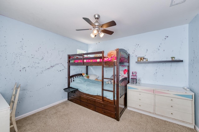 7718 N Constance Ave, Fresno, CA 93722 - bedroom featuring carpet flooring and ceiling fan